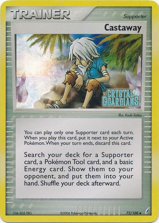 Castaway (72/100) (Stamped) [EX: Crystal Guardians] | Jomio and Rueliete's Cards and Comics