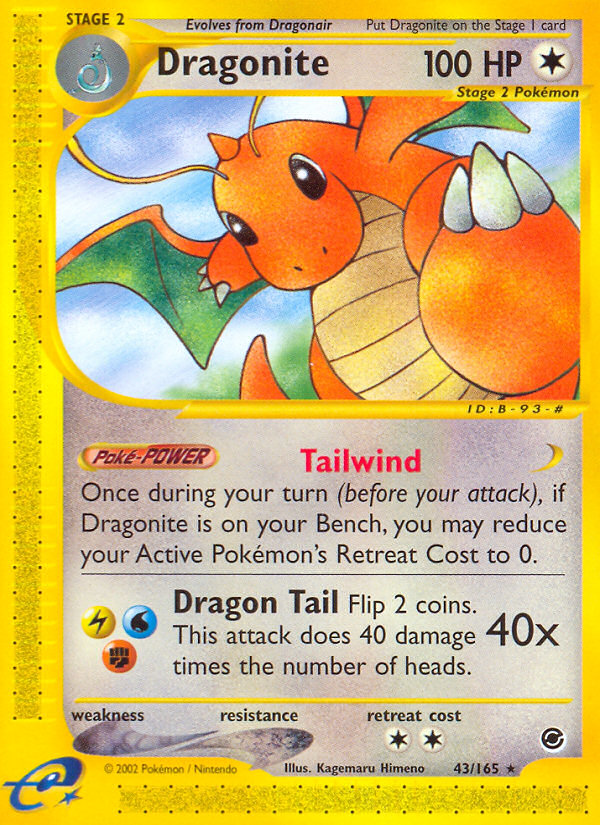 Dragonite (43/165) [Expedition: Base Set] | Jomio and Rueliete's Cards and Comics
