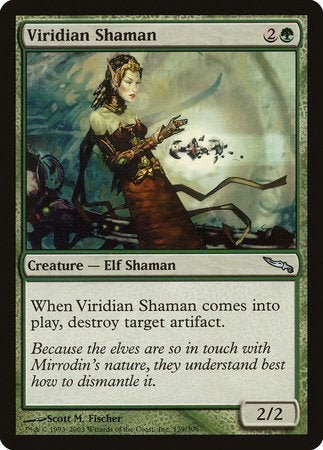 Viridian Shaman [Mirrodin] | Jomio and Rueliete's Cards and Comics