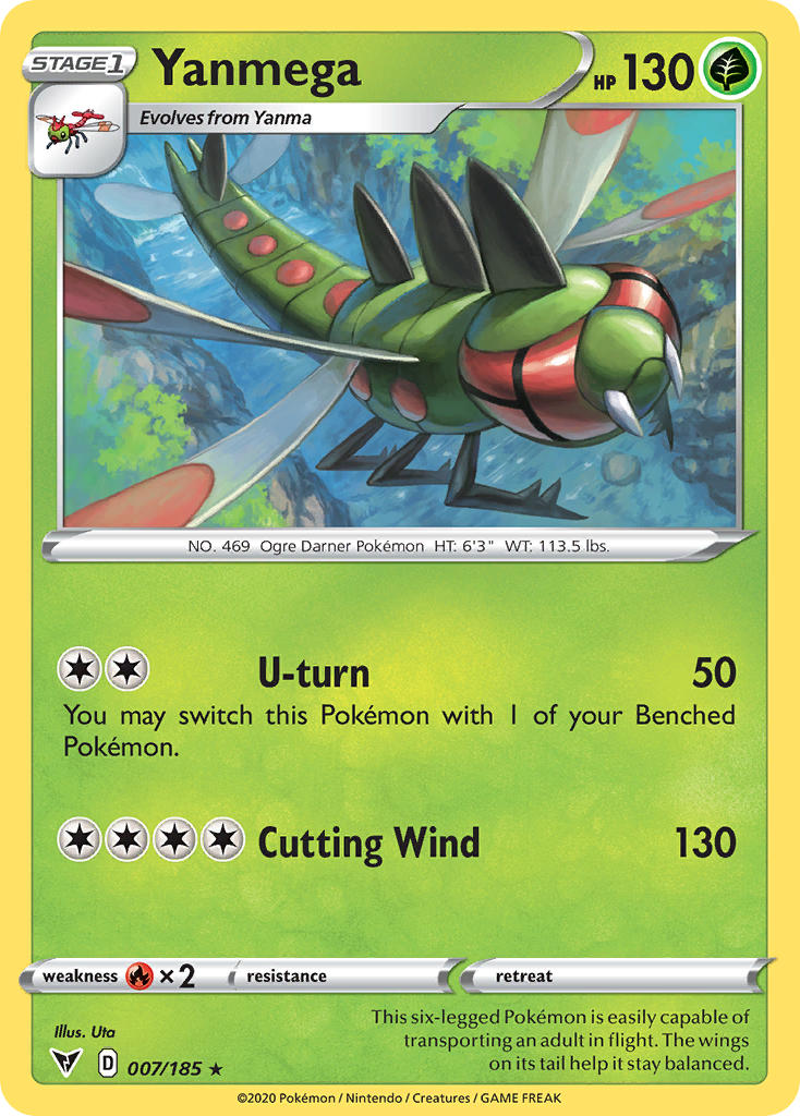 Yanmega (007/185) [Sword & Shield: Vivid Voltage] | Jomio and Rueliete's Cards and Comics
