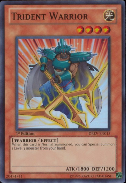 Trident Warrior [DREV-EN015] Super Rare | Jomio and Rueliete's Cards and Comics