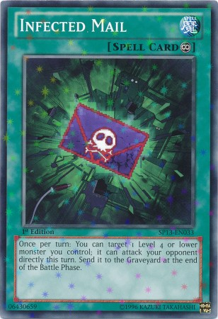 Infected Mail [SP13-EN033] Starfoil Rare | Jomio and Rueliete's Cards and Comics