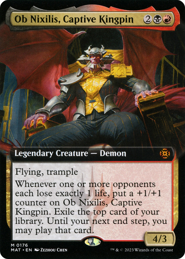 Ob Nixilis, Captive Kingpin (Extended Art) [March of the Machine: The Aftermath] | Jomio and Rueliete's Cards and Comics