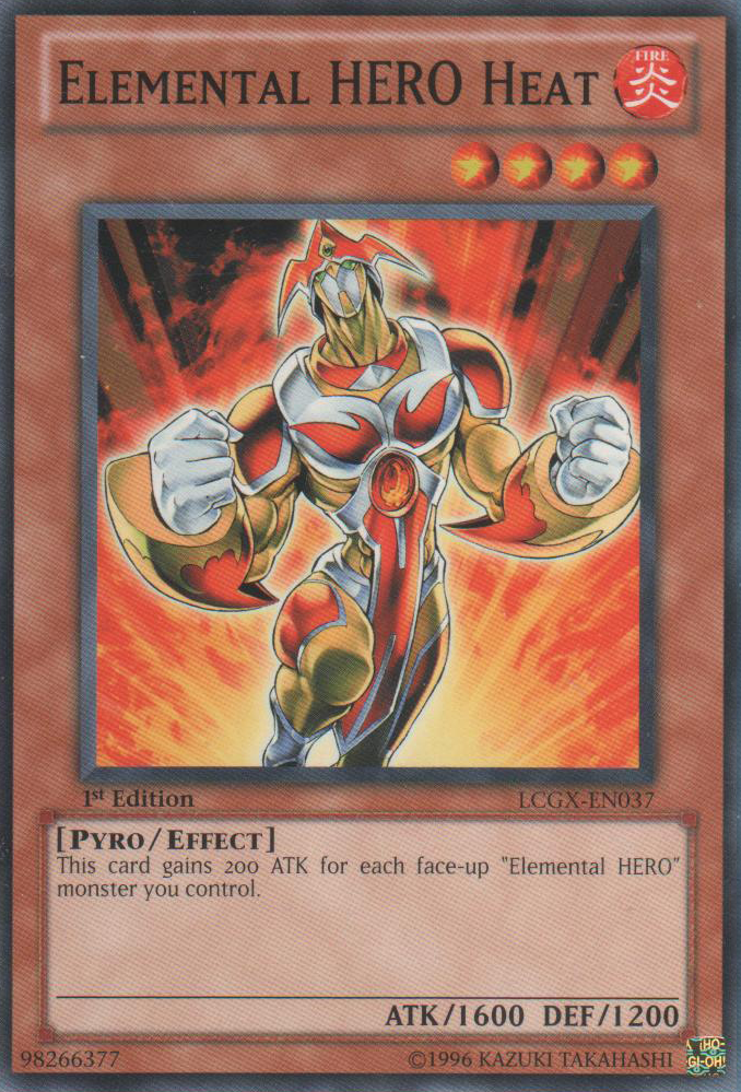 Elemental HERO Heat [LCGX-EN037] Common | Jomio and Rueliete's Cards and Comics