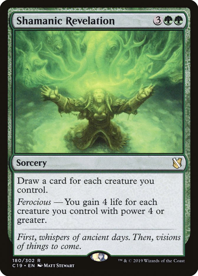 Shamanic Revelation [Commander 2019] | Jomio and Rueliete's Cards and Comics