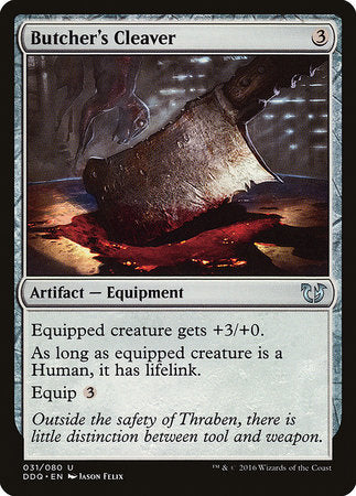 Butcher's Cleaver [Duel Decks: Blessed vs. Cursed] | Jomio and Rueliete's Cards and Comics