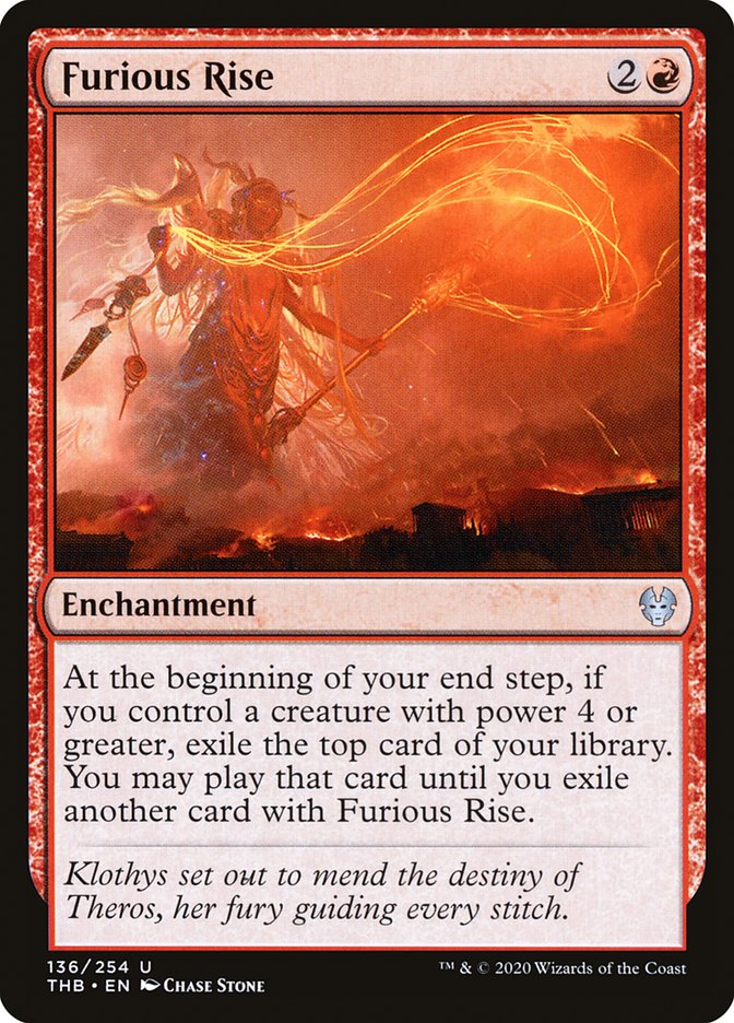 Furious Rise [Theros Beyond Death] | Jomio and Rueliete's Cards and Comics