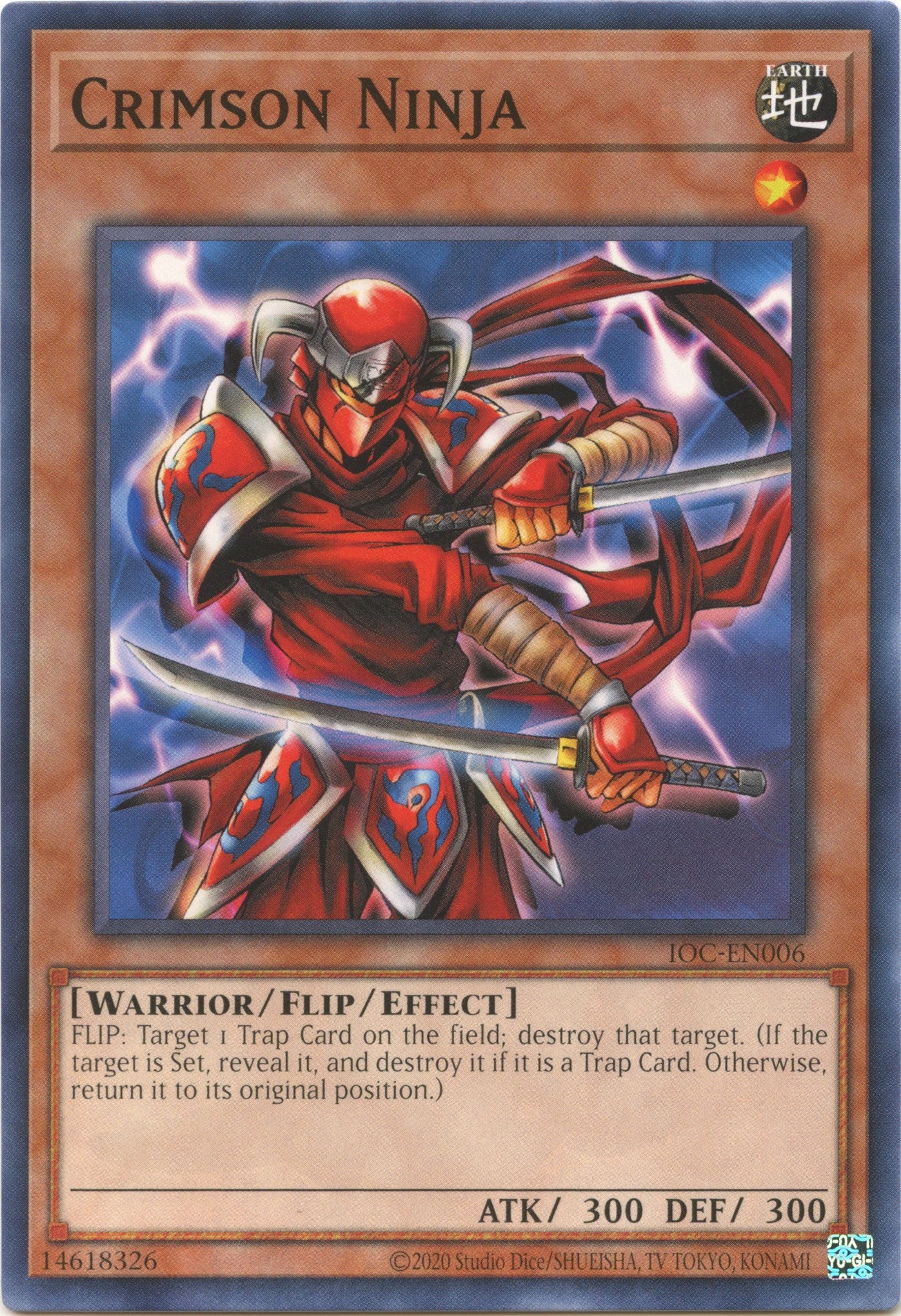 Crimson Ninja (25th Anniversary) [IOC-EN006] Common | Jomio and Rueliete's Cards and Comics