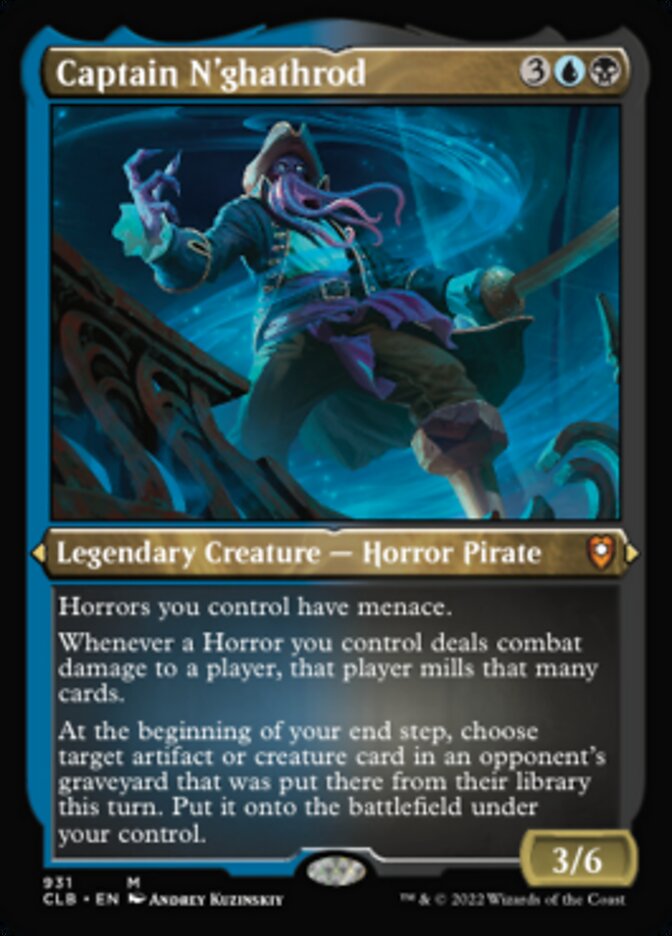 Captain N'ghathrod (Display Commander) (Foil Etched) [Commander Legends: Battle for Baldur's Gate] | Jomio and Rueliete's Cards and Comics