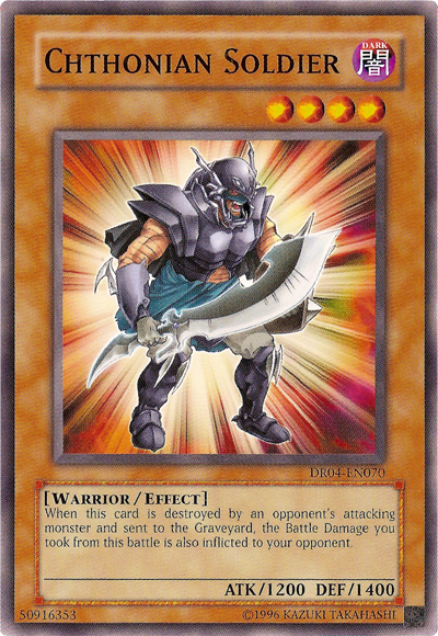 Chthonian Soldier [DR04-EN070] Common | Jomio and Rueliete's Cards and Comics