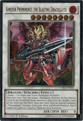yugioh dracoslayer cards Luster Pendulum The Dracoslayer PGL3 Gold Rare main image 1