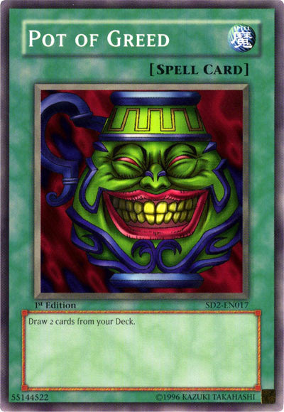 Pot of Greed [SD2-EN017] Common | Jomio and Rueliete's Cards and Comics