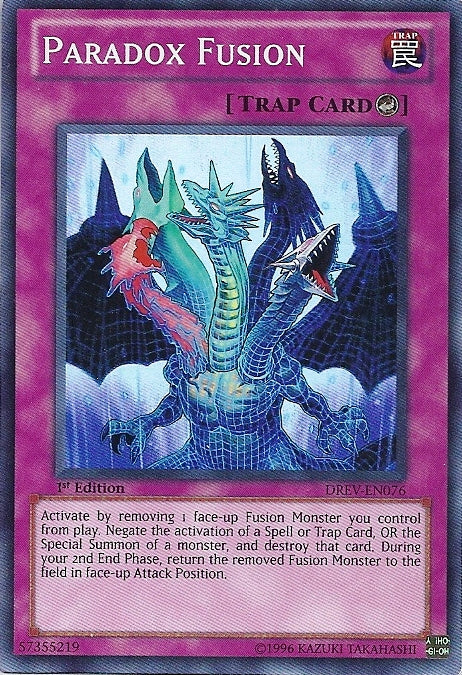 Paradox Fusion [DREV-EN076] Super Rare | Jomio and Rueliete's Cards and Comics