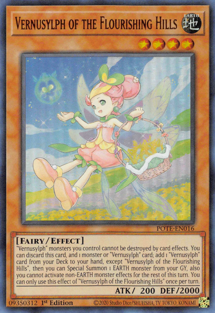 Vernusylph of the Flourishing Hills [POTE-EN016] Ultra Rare | Jomio and Rueliete's Cards and Comics