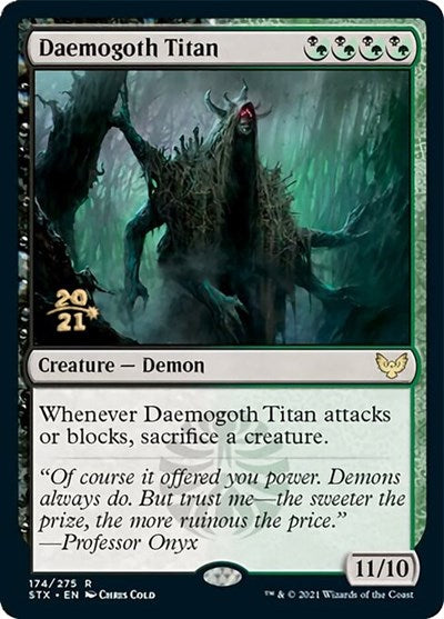 Daemogoth Titan [Strixhaven: School of Mages Prerelease Promos] | Jomio and Rueliete's Cards and Comics