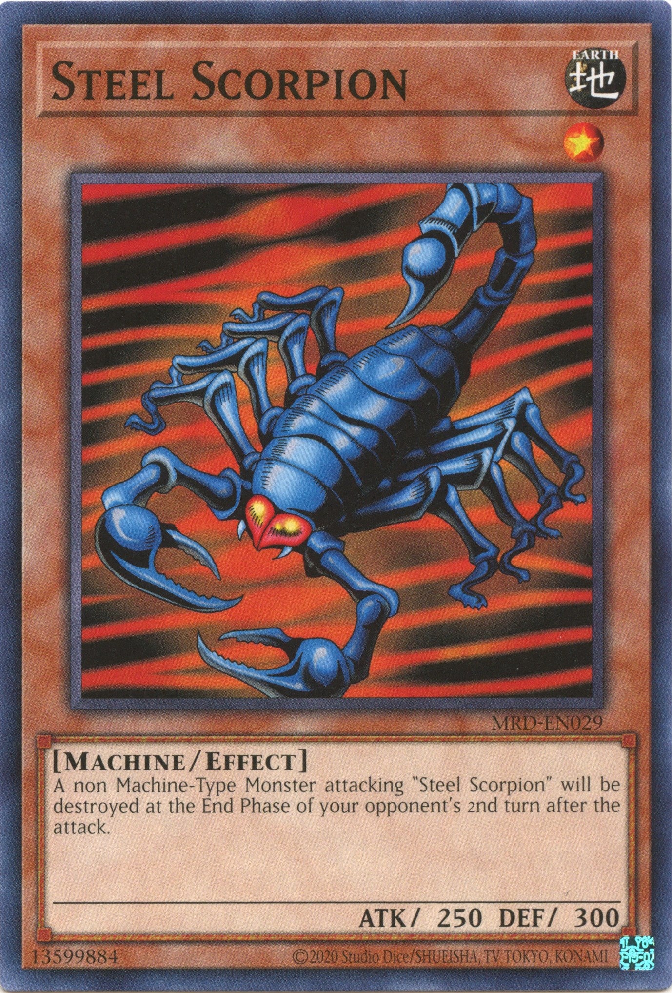 Steel Scorpion (25th Anniversary) [MRD-EN029] Common | Jomio and Rueliete's Cards and Comics