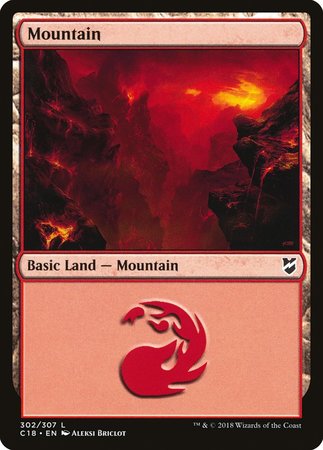 Mountain (302) [Commander 2018] | Jomio and Rueliete's Cards and Comics