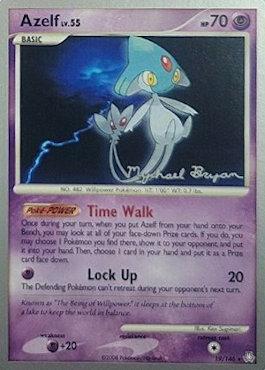 Azelf LV.55 (19/146) (Happy Luck - Mychael Bryan) [World Championships 2010] | Jomio and Rueliete's Cards and Comics