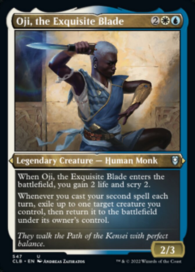 Oji, the Exquisite Blade (Foil Etched) [Commander Legends: Battle for Baldur's Gate] | Jomio and Rueliete's Cards and Comics