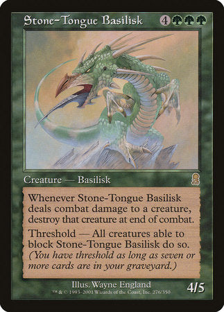 Stone-Tongue Basilisk [Odyssey] | Jomio and Rueliete's Cards and Comics