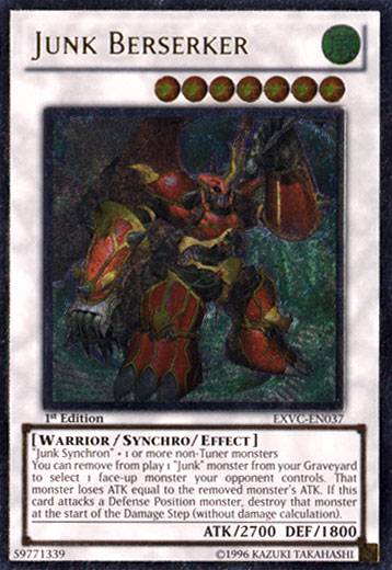 Junk Berserker (UTR) [EXVC-EN037] Ultimate Rare | Jomio and Rueliete's Cards and Comics