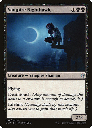 Vampire Nighthawk [Duel Decks: Zendikar vs. Eldrazi] | Jomio and Rueliete's Cards and Comics