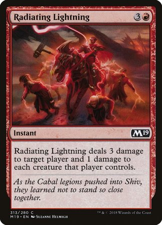 Radiating Lightning [Core Set 2019] | Jomio and Rueliete's Cards and Comics