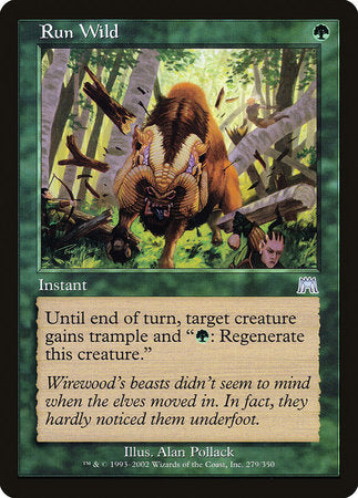 Run Wild [Onslaught] | Jomio and Rueliete's Cards and Comics