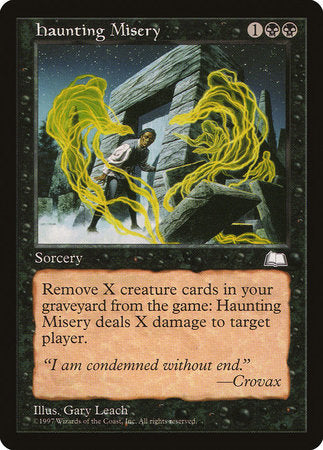 Haunting Misery [Weatherlight] | Jomio and Rueliete's Cards and Comics