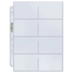 Ultra PRO: Platinum Hologram 8-Pocket Pages - 3-Holes (3.5" x 2-3/4" / 100-Pack) | Jomio and Rueliete's Cards and Comics