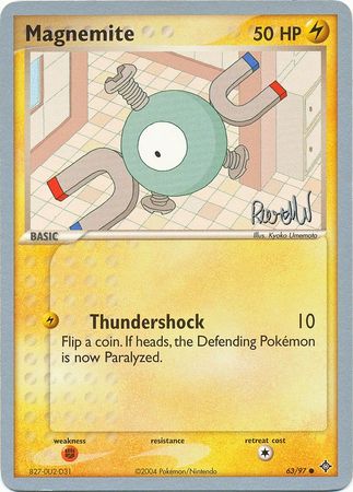 Magnemite (63/97) (Rocky Beach - Reed Weichler) [World Championships 2004] | Jomio and Rueliete's Cards and Comics