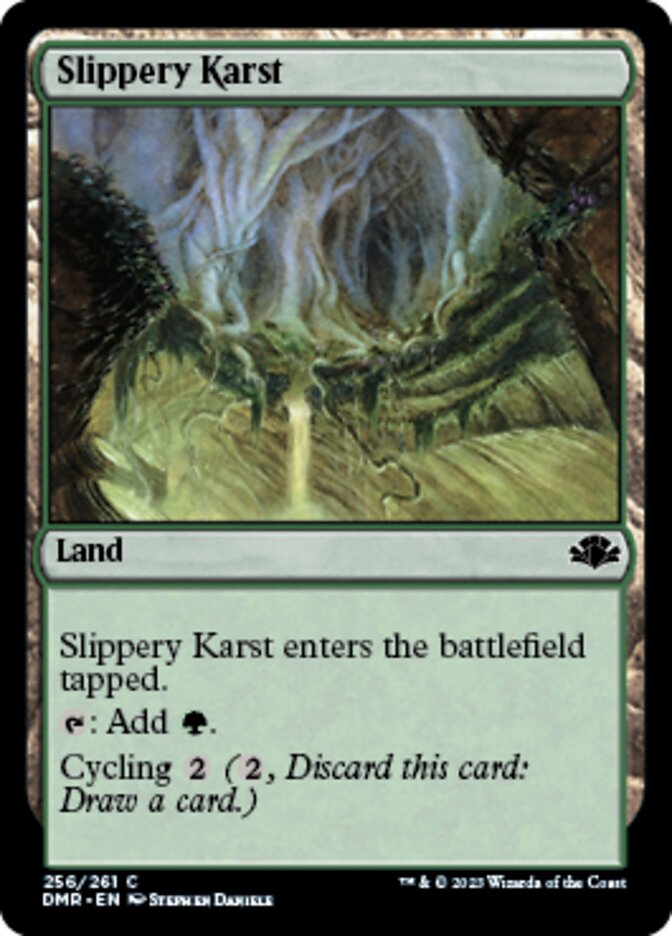 Slippery Karst [Dominaria Remastered] | Jomio and Rueliete's Cards and Comics