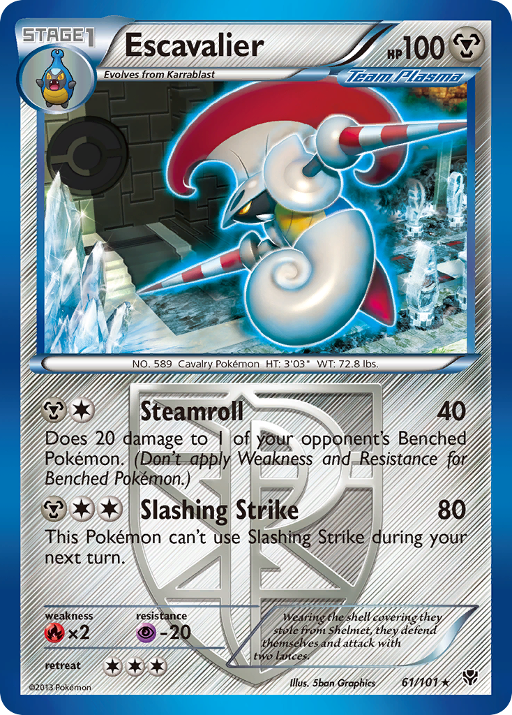 Escavalier (61/101) [Black & White: Plasma Blast] | Jomio and Rueliete's Cards and Comics