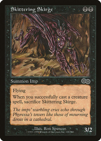 Skittering Skirge [Urza's Saga] | Jomio and Rueliete's Cards and Comics