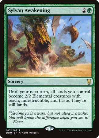 Sylvan Awakening [Dominaria] | Jomio and Rueliete's Cards and Comics