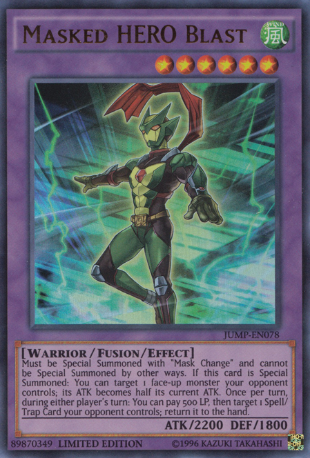 Masked HERO Blast [JUMP-EN078] Ultra Rare | Jomio and Rueliete's Cards and Comics