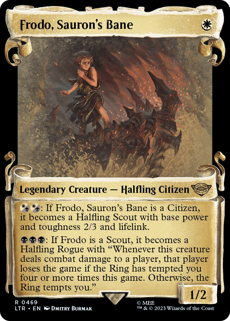Frodo, Sauron's Bane [The Lord of the Rings: Tales of Middle-Earth Showcase Scrolls] | Jomio and Rueliete's Cards and Comics