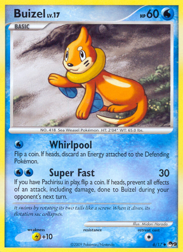 Buizel (6/17) [POP Series 9] | Jomio and Rueliete's Cards and Comics