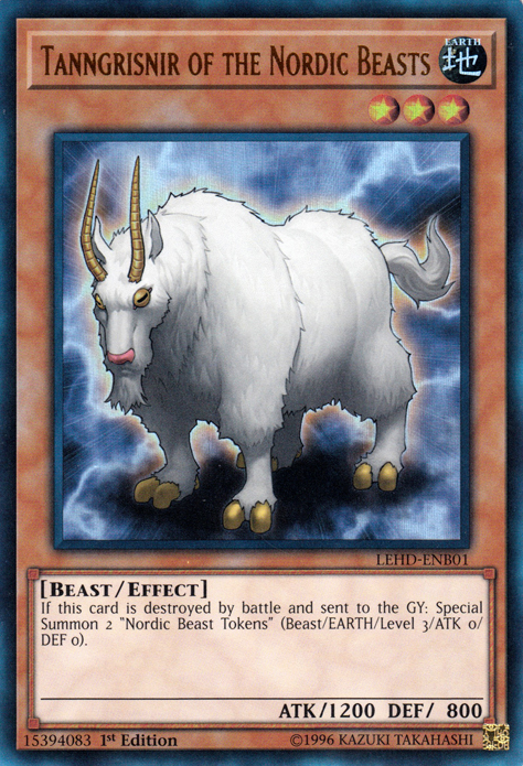 Tanngrisnir of the Nordic Beasts (UR) [LEHD-ENB01] Ultra Rare | Jomio and Rueliete's Cards and Comics