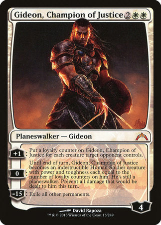 Gideon, Champion of Justice [Gatecrash] | Jomio and Rueliete's Cards and Comics