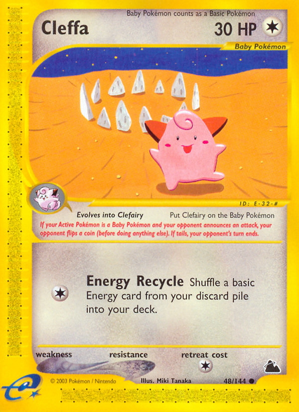 Cleffa (48/144) [Skyridge] | Jomio and Rueliete's Cards and Comics