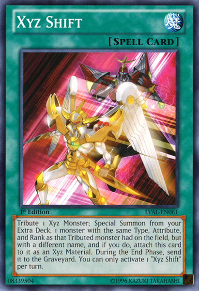 Xyz Shift [LVAL-EN061] Common | Jomio and Rueliete's Cards and Comics