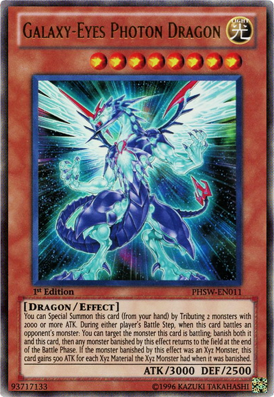 Galaxy-Eyes Photon Dragon [PHSW-EN011] Ultra Rare | Jomio and Rueliete's Cards and Comics