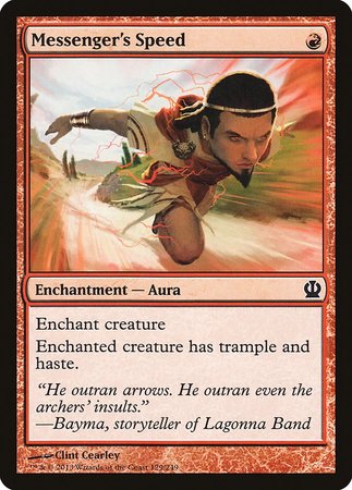 Messenger's Speed [Theros] | Jomio and Rueliete's Cards and Comics
