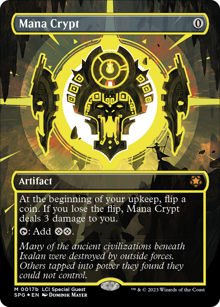 Mana Crypt (0017b) (Borderless) [The Lost Caverns of Ixalan Special Guests] | Jomio and Rueliete's Cards and Comics