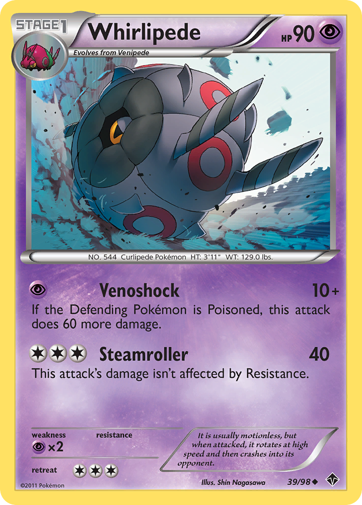 Whirlipede (39/98) [Black & White: Emerging Powers] | Jomio and Rueliete's Cards and Comics
