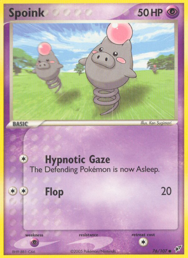 Spoink (76/107) [EX: Deoxys] | Jomio and Rueliete's Cards and Comics