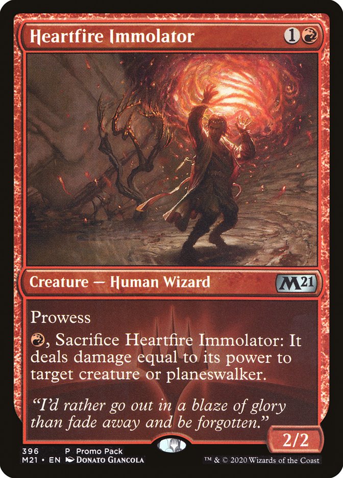 Heartfire Immolator (Promo Pack) [Core Set 2021 Promos] | Jomio and Rueliete's Cards and Comics