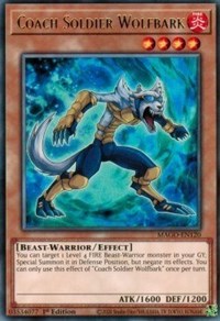 Coach Soldier Wolfbark [MAGO-EN120] Rare | Jomio and Rueliete's Cards and Comics