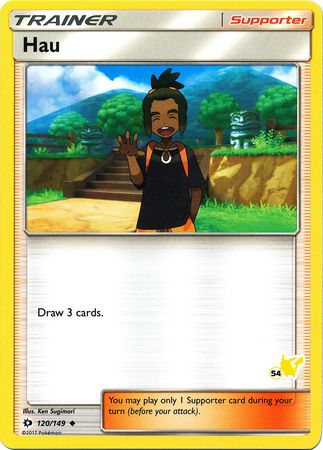 Hau (120/149) (Pikachu Stamp #54) [Battle Academy 2020] | Jomio and Rueliete's Cards and Comics